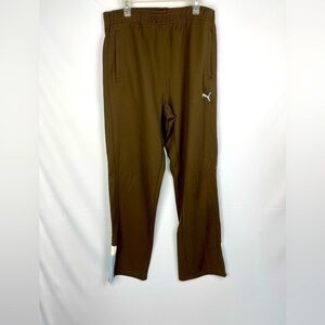 Puma women’s elastic waist pull on brown and blue track pants size M Puma Puma